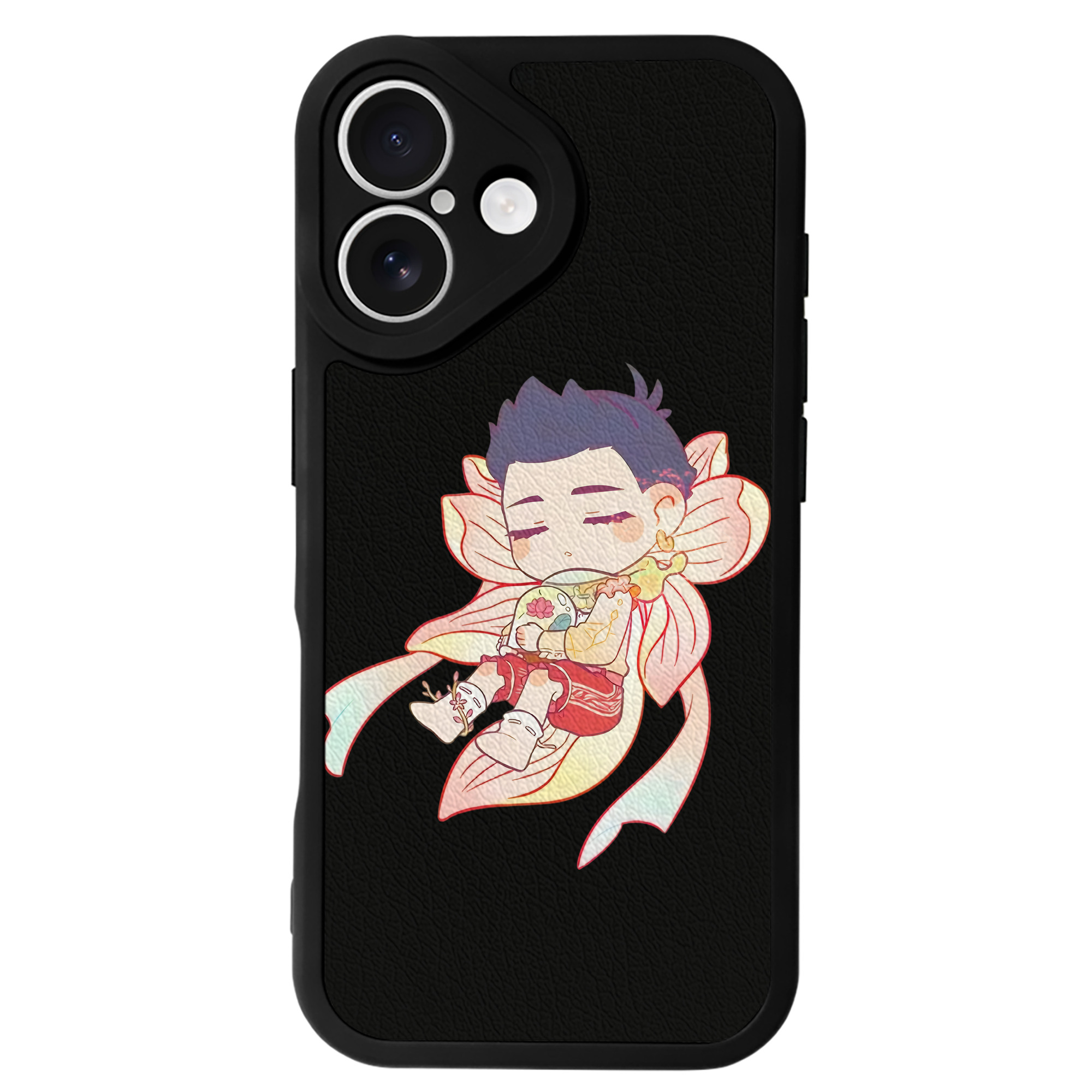 （画像用） Ne Zha 2 ナタ 魔童の大暴れ 【iPhone 16シリーズ対応】シリコンスマホケース（レザー調） 材質：シリコン
